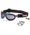 Gafas de Sol Deportivas Ocean Tierra de Fuego Shiny Blue / Smoke