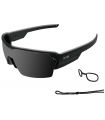 Gafas de Sol Deportivas Ocean Race Shinny Black / Smoke