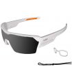 Gafas de Sol Deportivas Ocean Race Matte White / Smoke