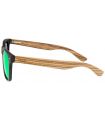 Gafas de Sol Casual Ocean Beach Wood Black Green