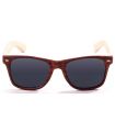 Gafas de Sol Casual Ocean Beach Wood Brown Smoke