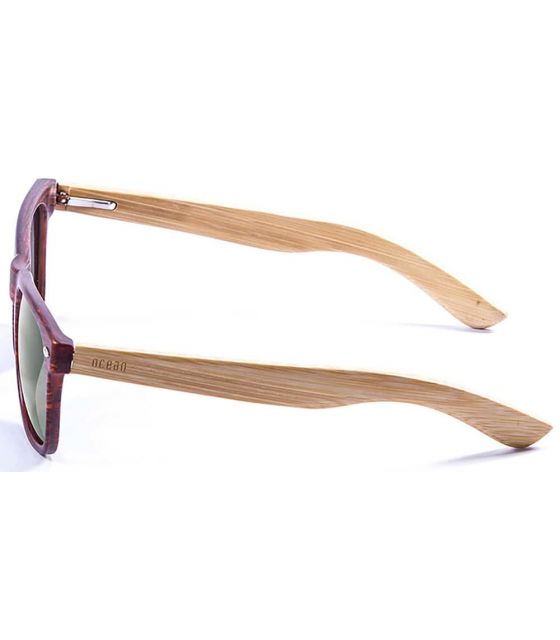 Gafas de Sol Casual Ocean Beach Wood Brown Smoke