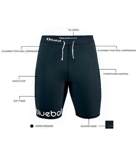 N1 Blueball BB100008 Malla Corta Running Compreson