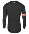 N1 Blueball Maillot Manga Larga Noir avec logo