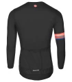 N1 Blueball Maillot Manga Larga Noir avec logo