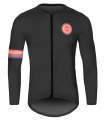N1 Blueball Maillot Manga Larga Noir avec logo