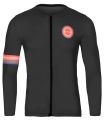 N1 Blueball Maillot Manga Larga Noir avec logo