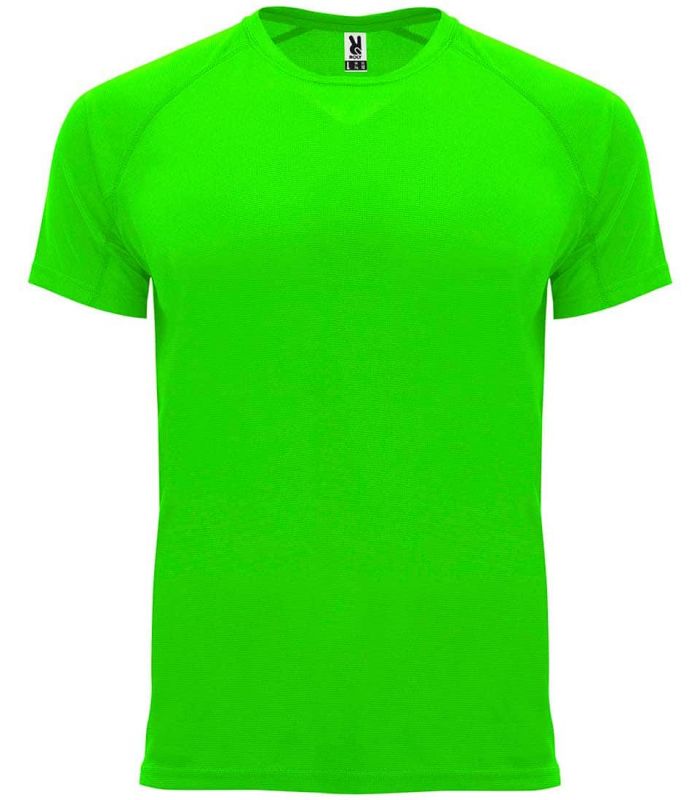 Camisetas técnicas running Roly Camiseta Bahrain Verde Fluor Camisetas técnicas running Roly Camiseta Bahrain Verde Fluor