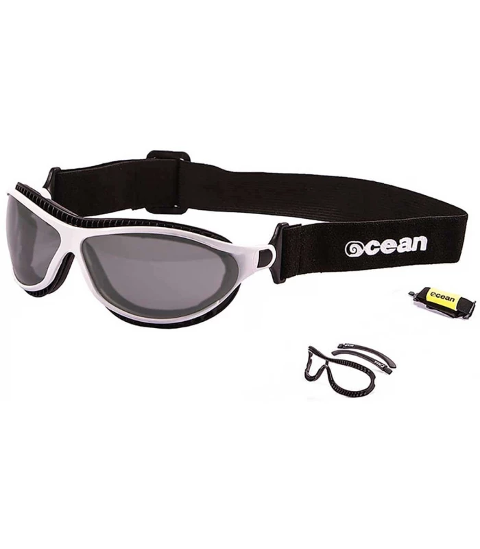 Gafas de Sol Deportivas Ocean Tierra de Fuego White / Smoke