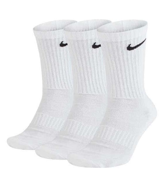Chaussettes Running Nike Calcetines Cushioned Crew Blanco