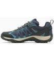 Zapatillas Trekking Hombre Merrel Accentor Sport 3 Azul Gore-Tex