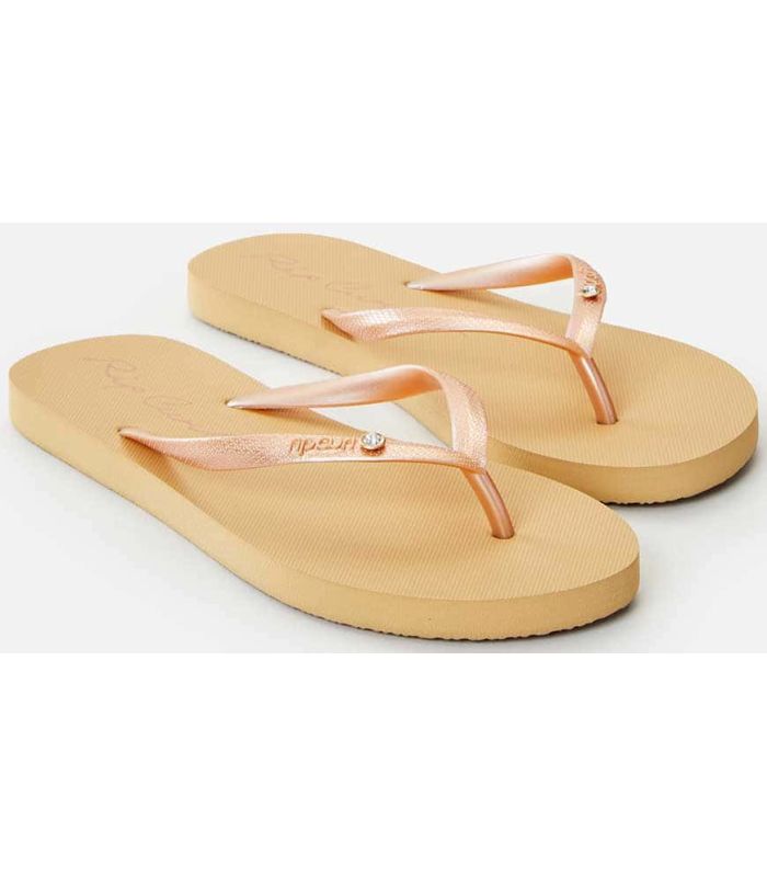 Tienda Sandalias / Chancletas Mujer Rip Curl Script Wave Gold Tienda Sandalias / Chancletas Mujer Rip Curl Script Wave Gold