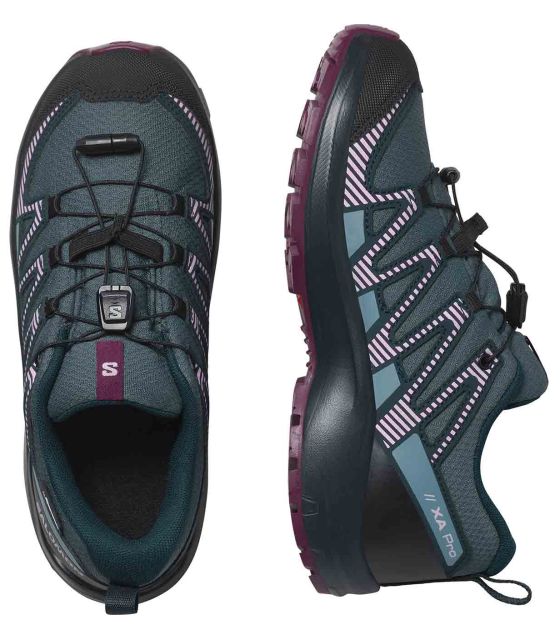 Botas de Montaña Niño Salomon Xa Pro V8 Waterproof Neptune