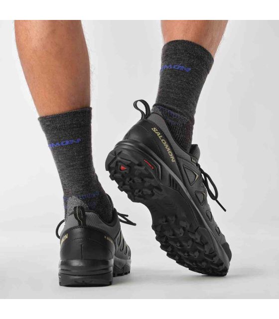 Zapatillas Trekking Hombre Salomon X Braze Gris Gore-Tex