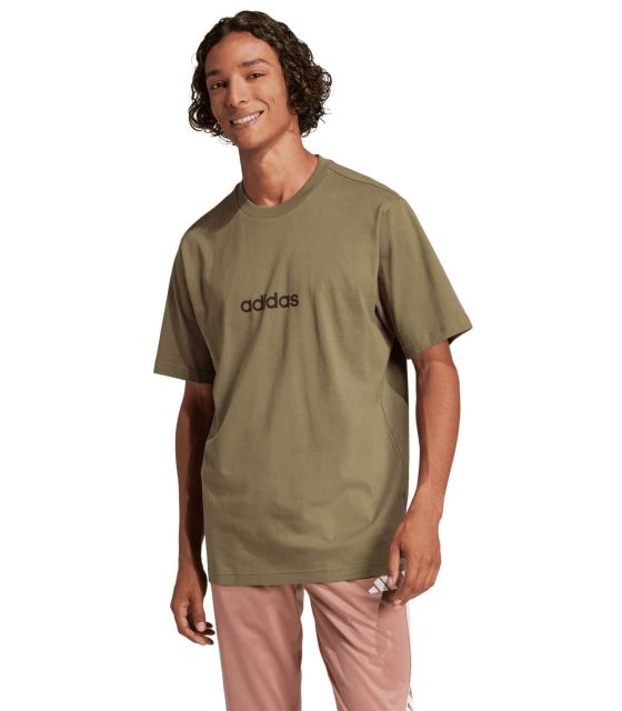 Buy Adidas Camiseta Linear Hombre Verde