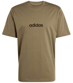 Buy Adidas Camiseta Linear Hombre Verde