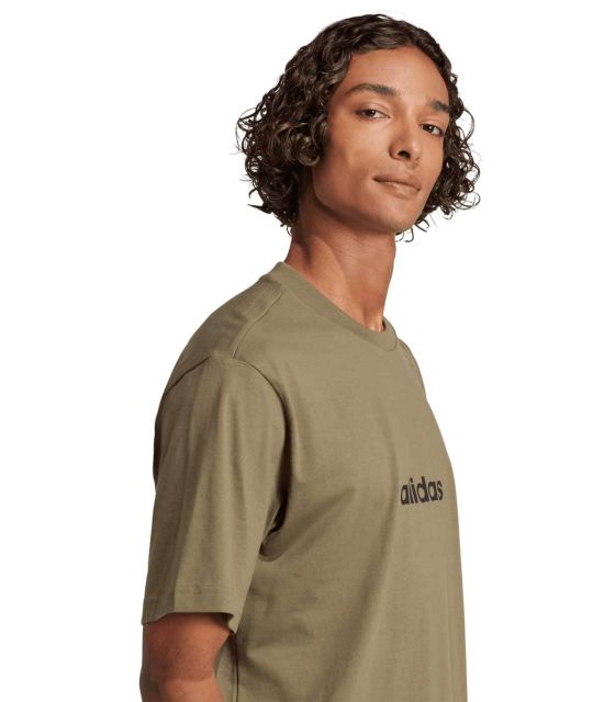 Buy Adidas Camiseta Linear Hombre Verde